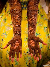 Portraits Bridal Mehndi Idea